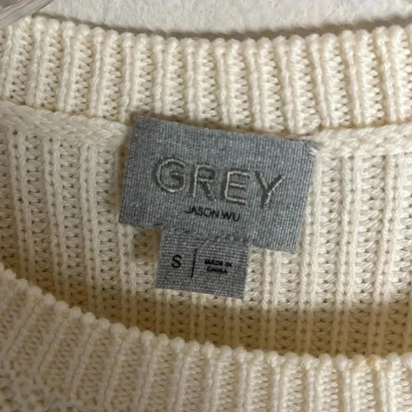 Jason Wu Grey Label Cream Wool Knit Sweater Size Small - Picture 2 of 8